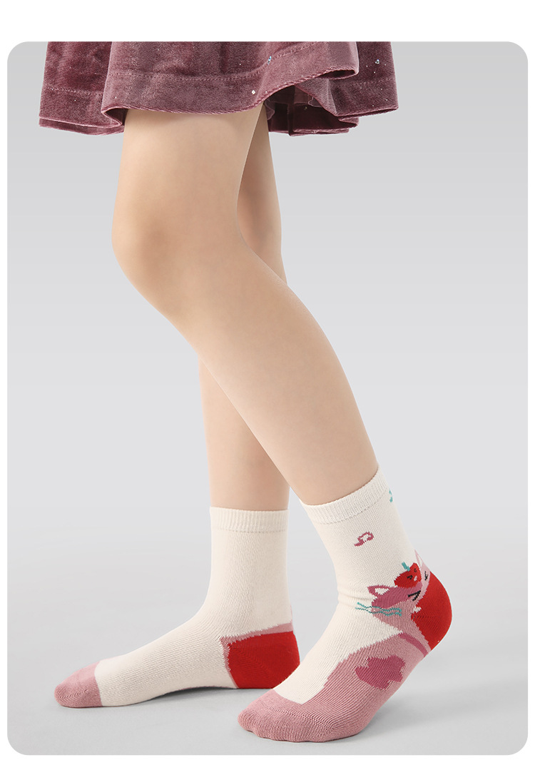 1945儿童袜批发25秋季新款薄款短袜卡通动物宝宝袜棉无骨女童袜子详情15