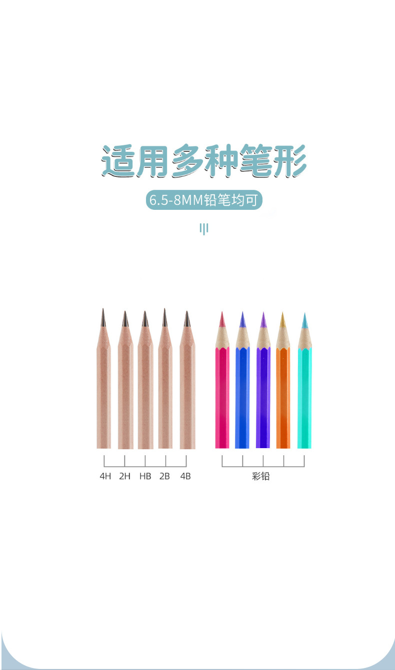 Direct sales and customization from the manufacturer of cross-border double-hole plastic pencil sharpeners, square pencil sharpeners, and silicone protective cases pic 3