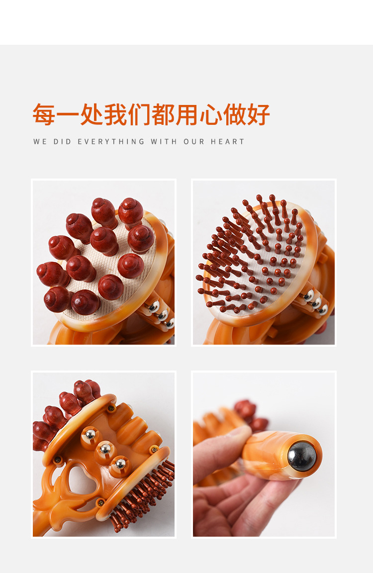 A multi-functional meridian tapping and health preservation tool for three-sided massage, shoulder, neck and waist tapping with imitation jade pic 9