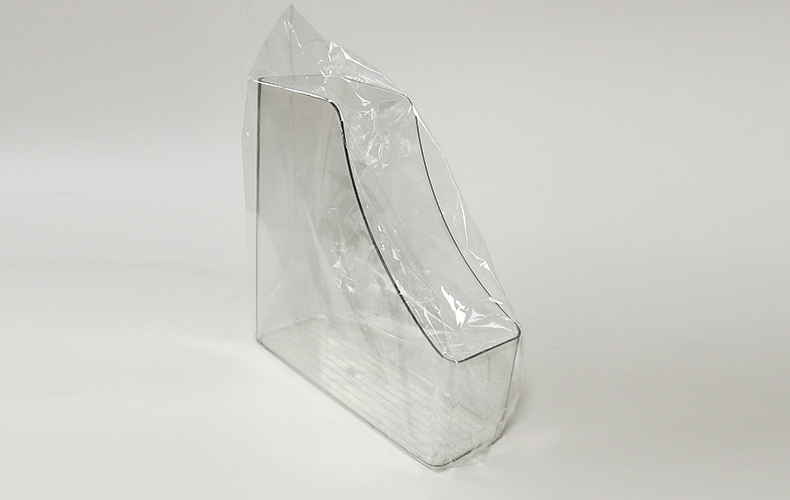 Transparent desktop file storage box, upright office materials and archives, student bookshelf, a4 paper basket rack, bookstanding file rack pic 1