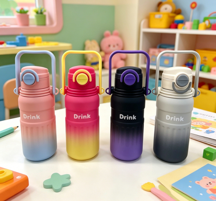 Outdoor sports and fitness 1.2L large capacity water bottle, double lid, bouncing straw cup, water bottle carrier, portable for students pic 8