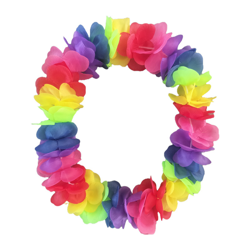 夏威夷桃花花环节日用品生日派对装饰品源头厂家现货供应详情1