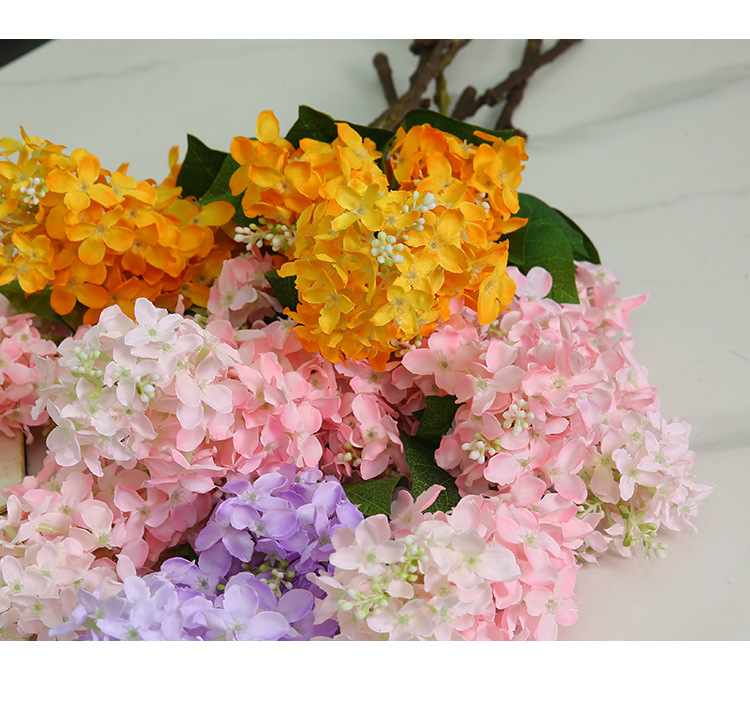 三叉丁香花仿真花法式紫藤花家居室内装饰客厅餐桌摆件花艺绢花详情10