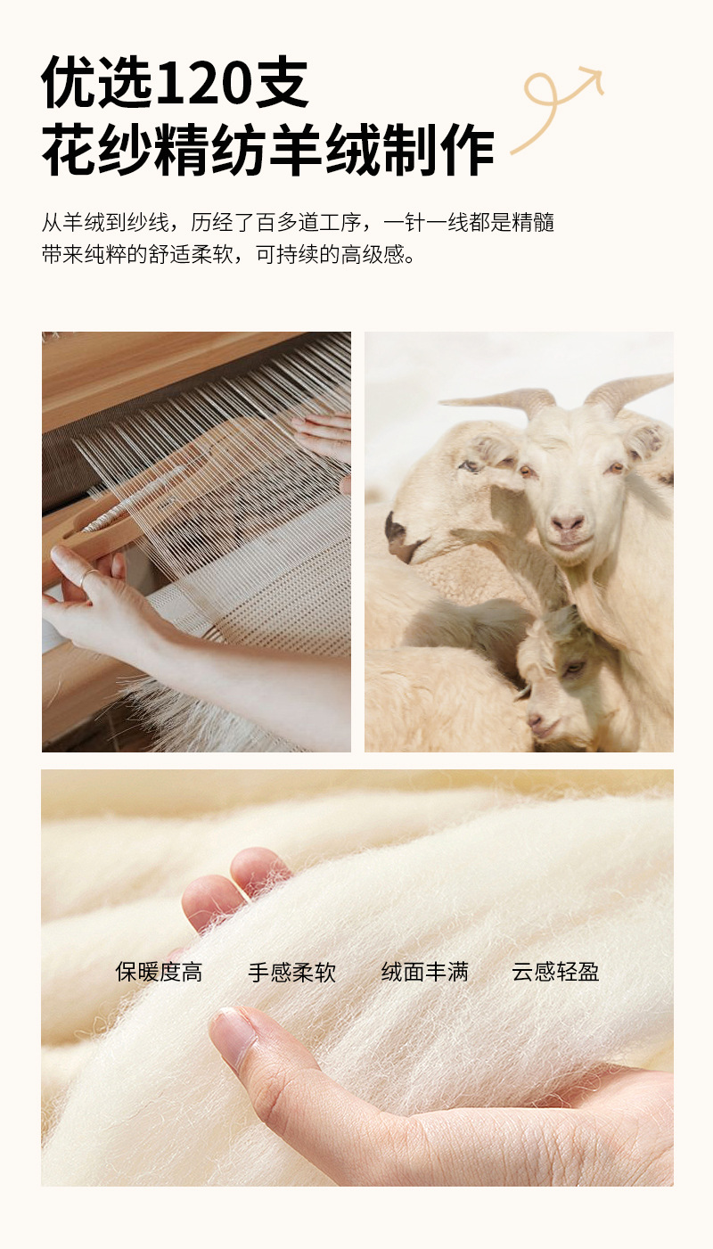 羊绒阔腿裤女秋冬季2025新款宽松直筒宽松垂感加绒加厚糯米休闲裤详情5