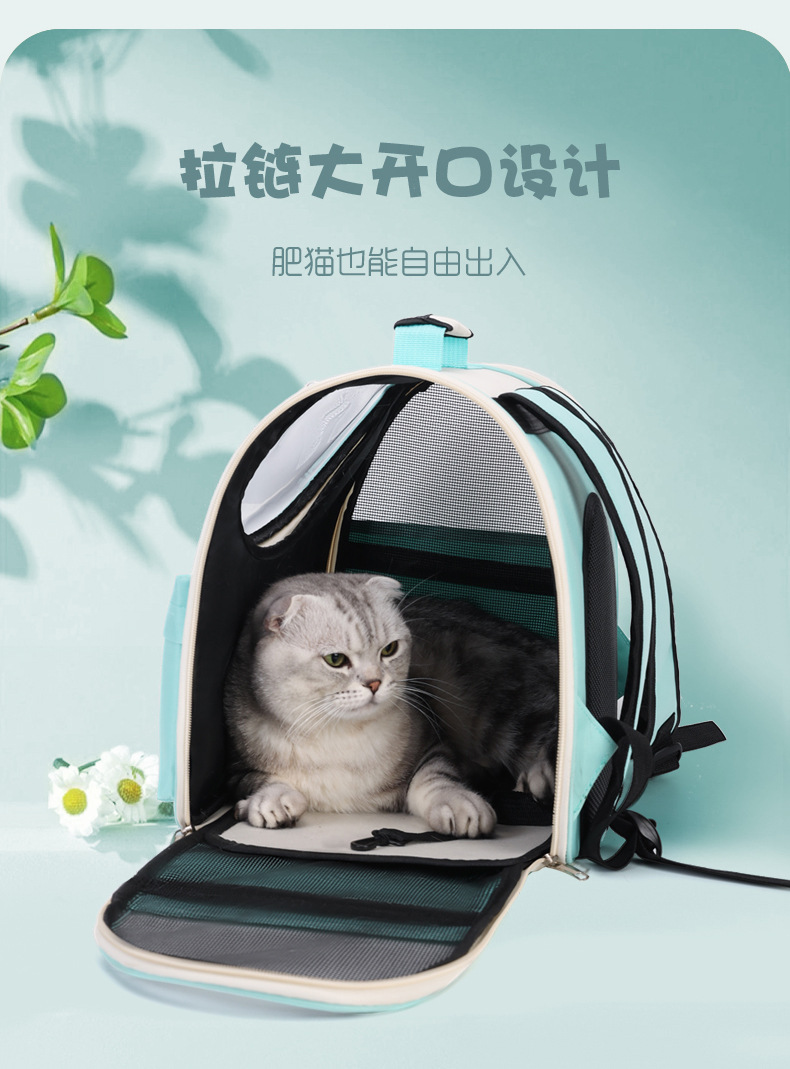 宠物包大容量外出便携猫包可折叠双肩宠物背包太空舱猫用宠物用品详情10
