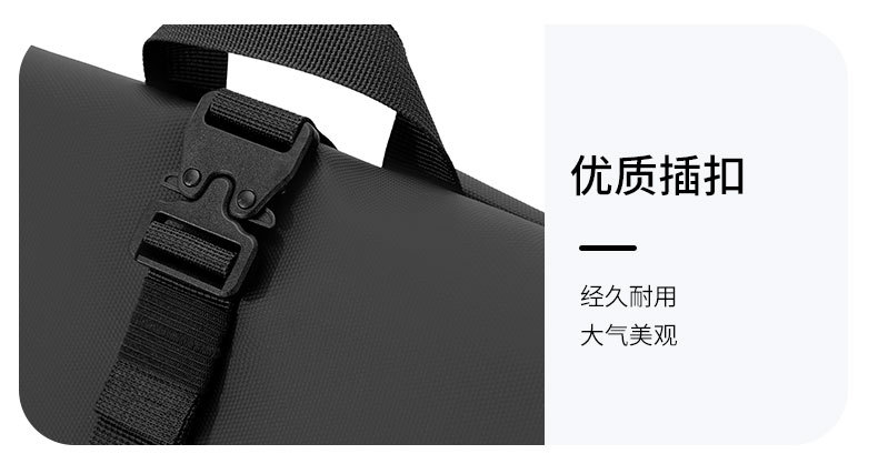 日系男士双肩包户外骑行背包大容量尼龙皮膜电脑双肩包男学生书包详情22