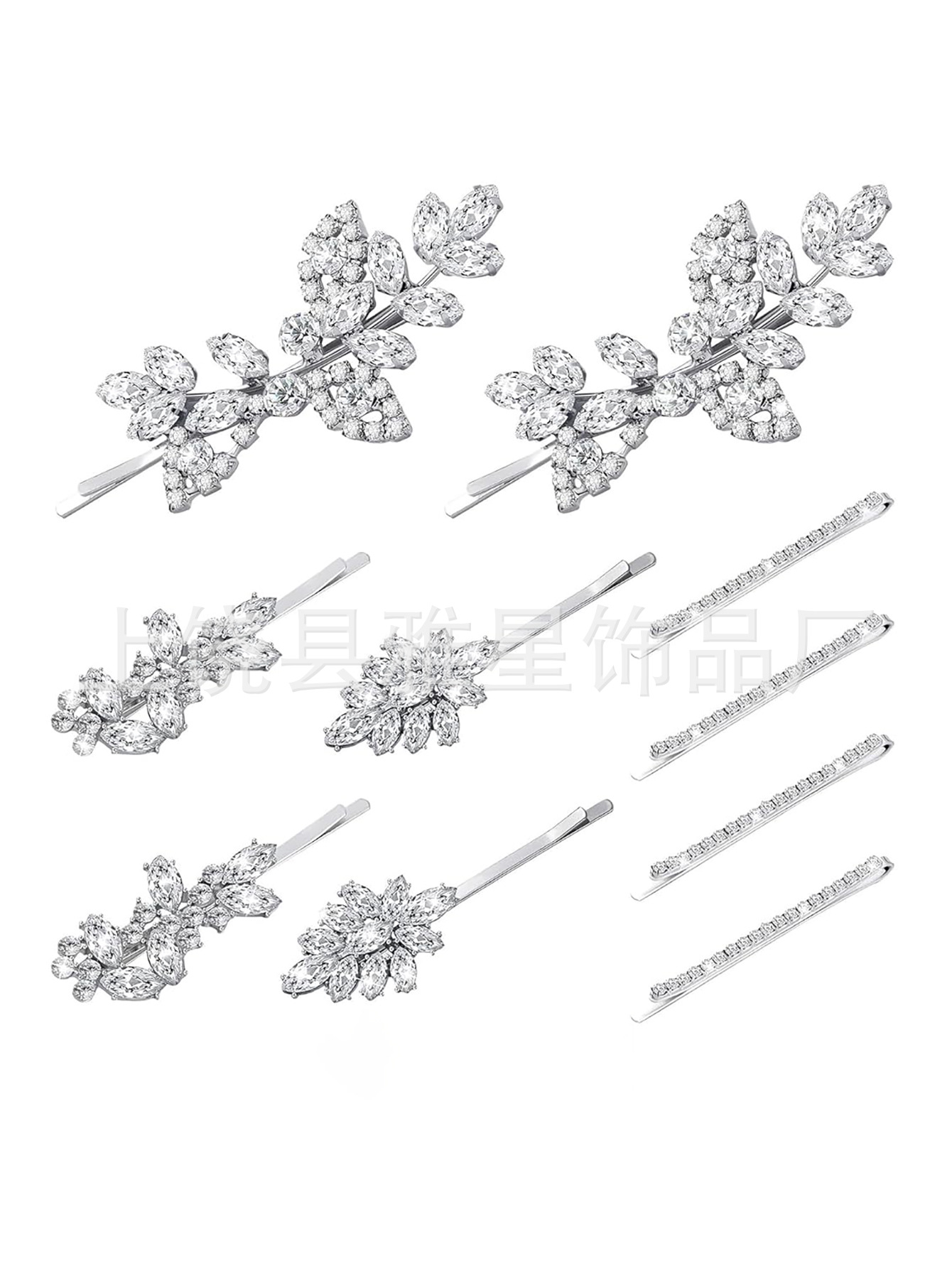 Nuevo estilo elegante temperamento ligero extravagancia personalidad flequilla lateral clip clip de una palabra accesorios para el pelo hojas pelo roto tarjetas para el cabello tiara pic 12