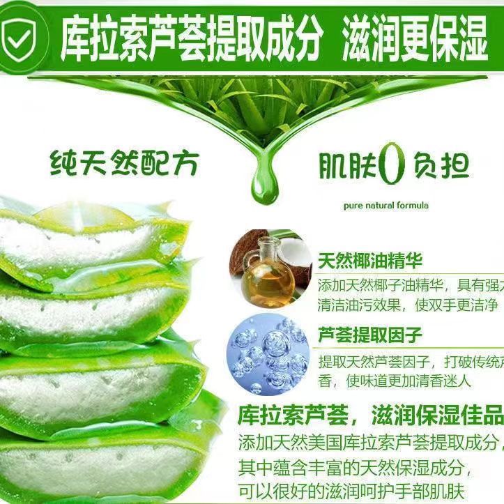 芦荟清香洗手液500g清香型抑菌清洁保湿按压瓶儿童家用家庭装批发详情3