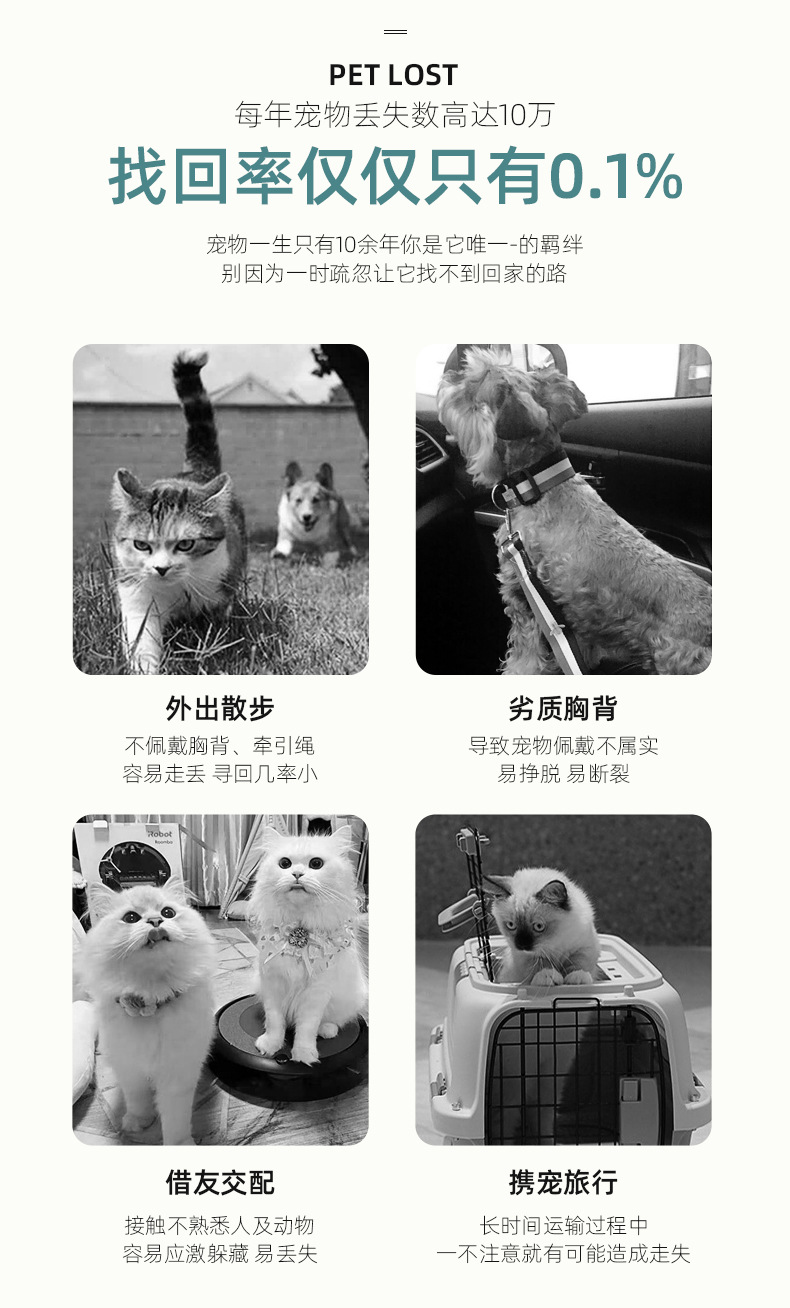 新品宠物牵引绳防丢可拆卸舒适仿尼龙PVC狗狗链子防挣脱遛狗绳子详情4