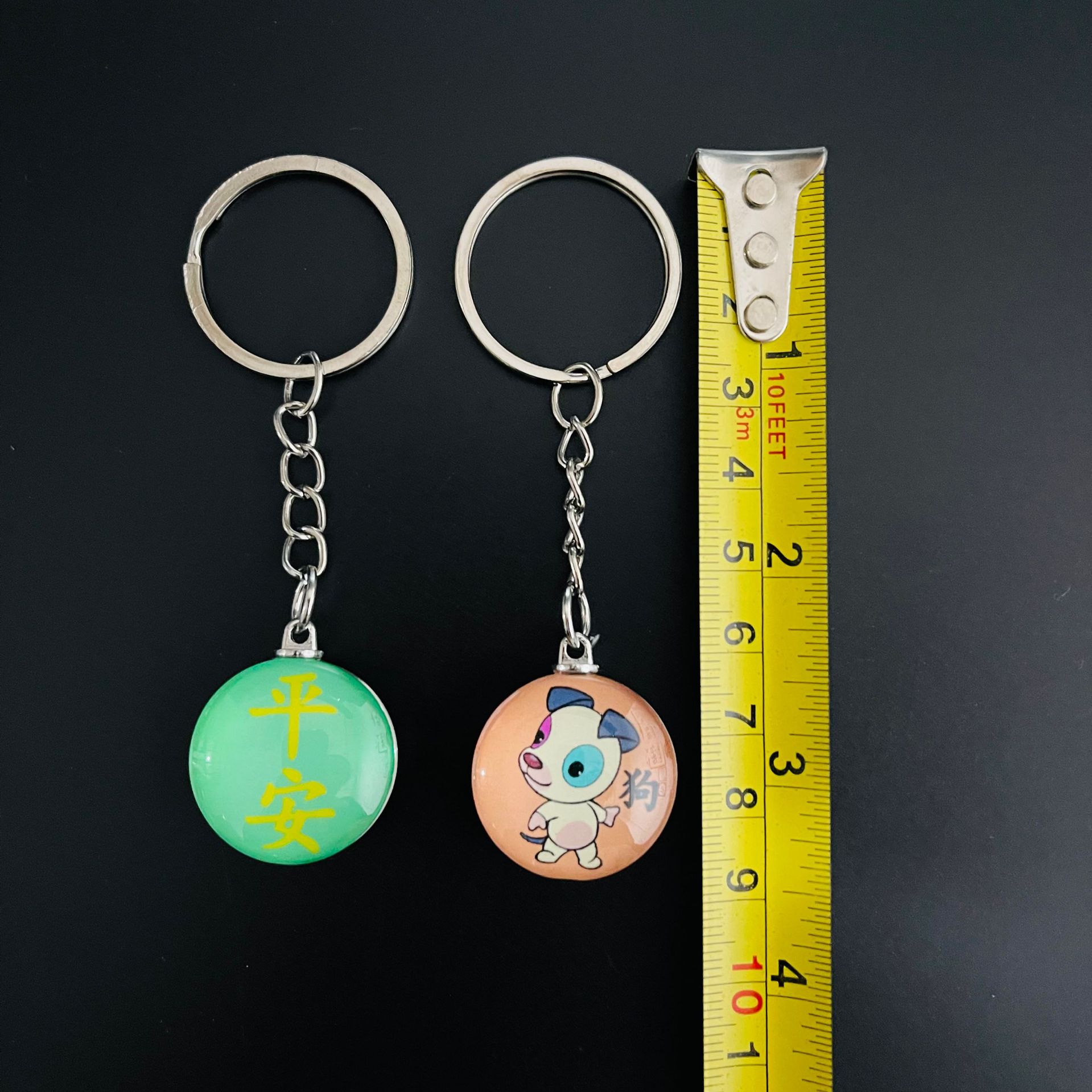 【 Zone 1-5 】 Round zodiac pendants 120 yuan per pack 2400 yuan per piece 12 zodiac keychains 1 yuan 2 yuan wholesale source Color cartoon crystal round keychains gift wholesale pic 6