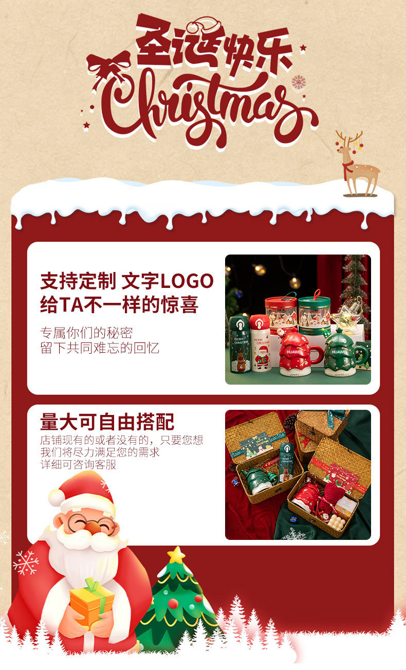 创意苹果盒圣诞儿童幼儿园伴手礼手提袋新年小礼品批发办公文化圣诞装饰详情1