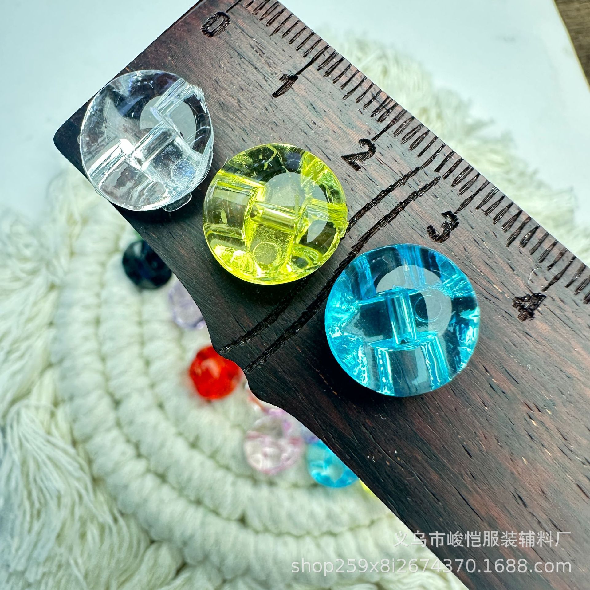 厂商批发12.4MM彩色亚克力水晶钻扣 可混色 零售价长期现货详情14