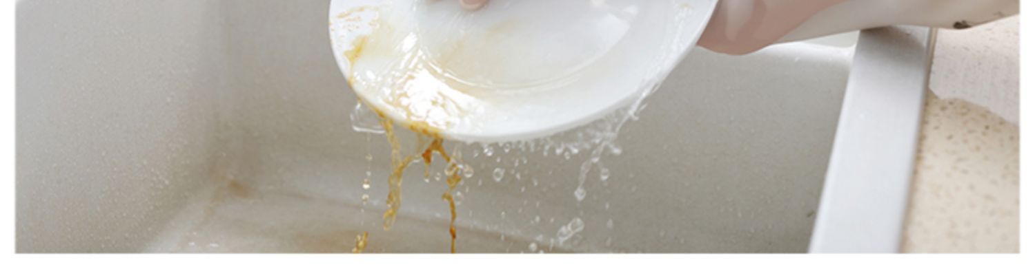 家务清洁洗碗手套厨房透白洗衣防水胶皮家用橡胶防滑耐用薄款防水详情8