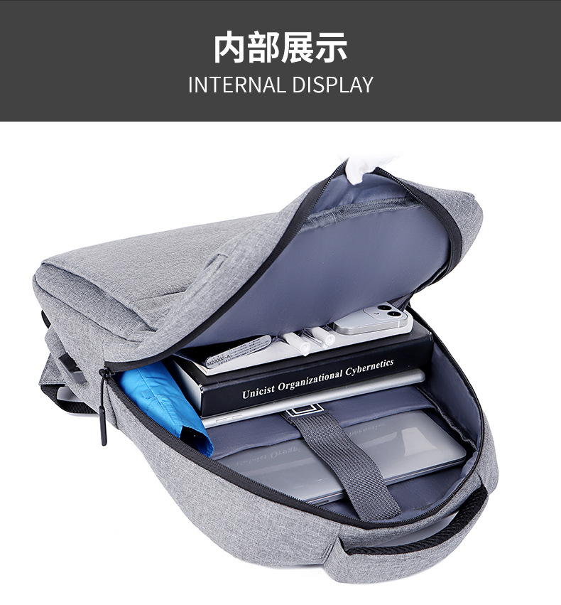 Cross border business backpack mochila multifuncional de gran capacidad para hombres advanced sense laptop bag USB imprimible pic 33