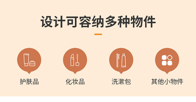 pvc化妆包小众设计ins风手提大容量旅行便携护肤收纳洗漱袋日用百货卫浴用品详情4