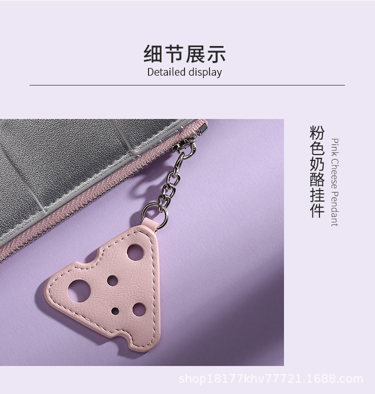 2024新款原创饼干编织短款钱包多卡位小巧精致简约证件包零钱包女详情14