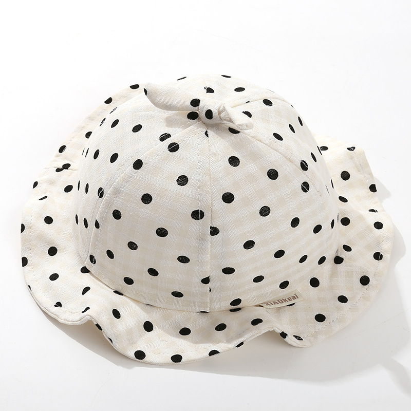 婴儿帽子春秋波点可爱超萌男宝宝渔夫帽婴幼儿女童遮阳防晒盆帽潮详情14