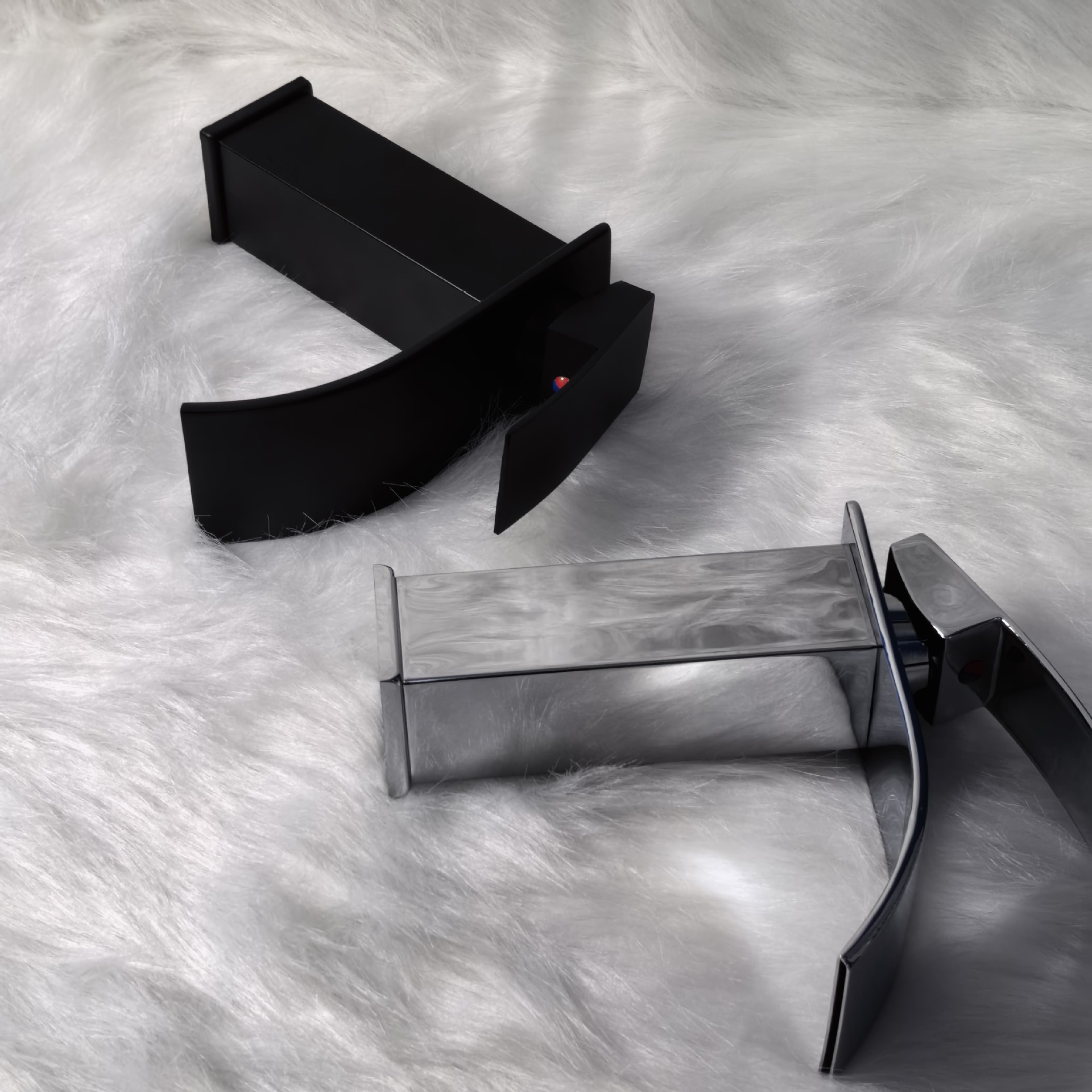 黑色瀑布洗脸盆水龙头洗手盆卫生间厕所台上面盆台盆龙头一件起批详情13