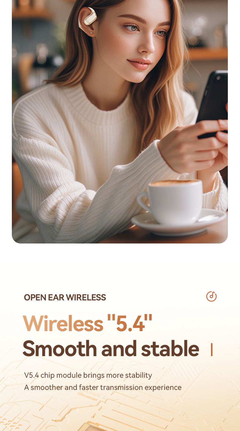 M115OWS wireless headphones dual-ear private mold Factory 2025 Blue Tooth Hua High-fidelity Stereo noise-cancelling ear-hanging style pic 10