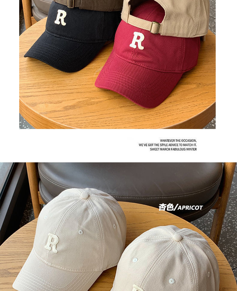 Summer cap for girls, universal baseball cap, big head circumference to show face, trendy and versatile small baseball cap, Korean-style sun hat for students pic 3