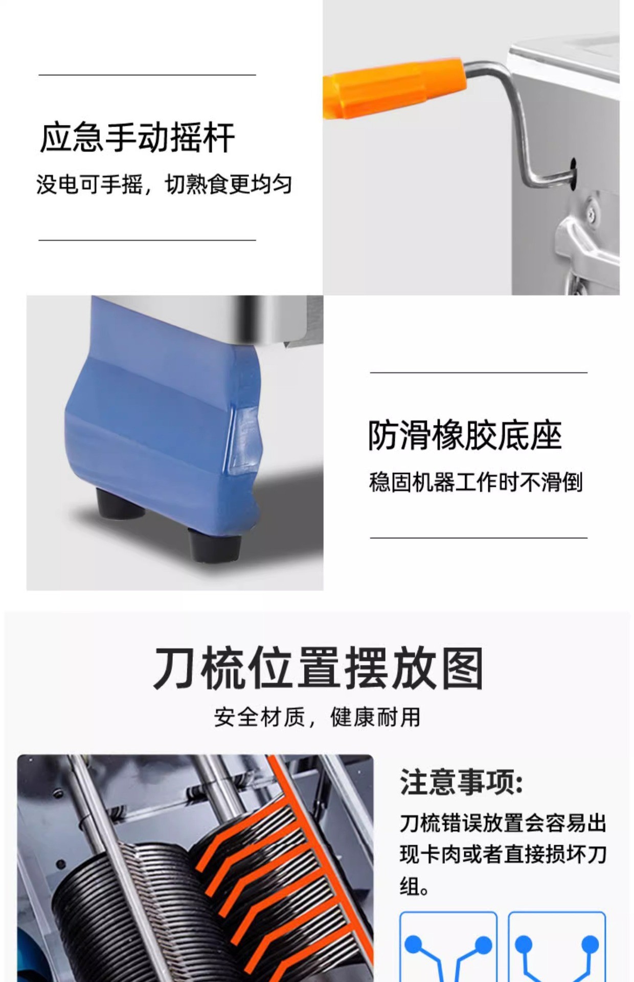Commercial multi-functional meat slicer, fully automatic slicing, shredding and dicing machine, dedicated meat slicing equipment manufacturer for restaurants and canteens pic 11