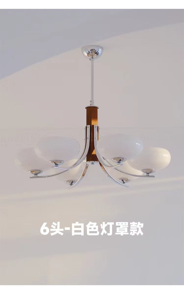 迪格雅中古北欧实木卧室餐厅吊灯 法式复古原木mcm书房客厅吊灯详情13