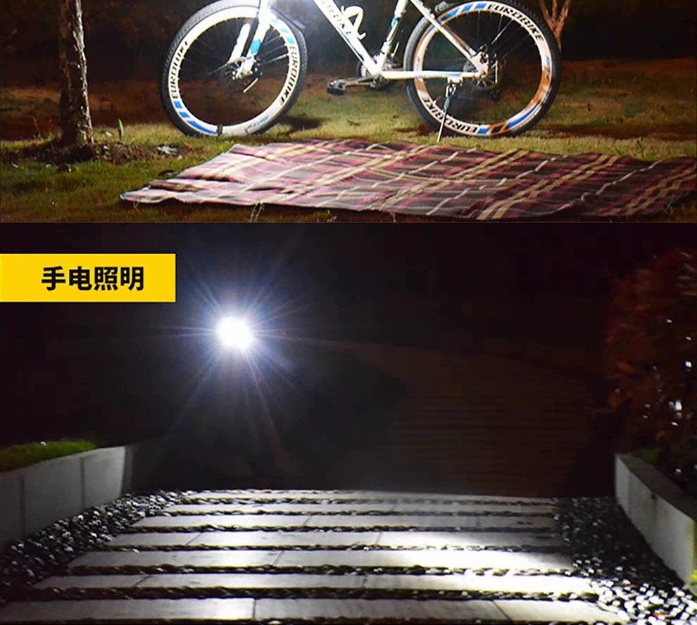 Wholesale of cross-border solar outdoor portable camping lights, portable USB charging maintenance horse lights, and emergency long-range flashlights pic 14