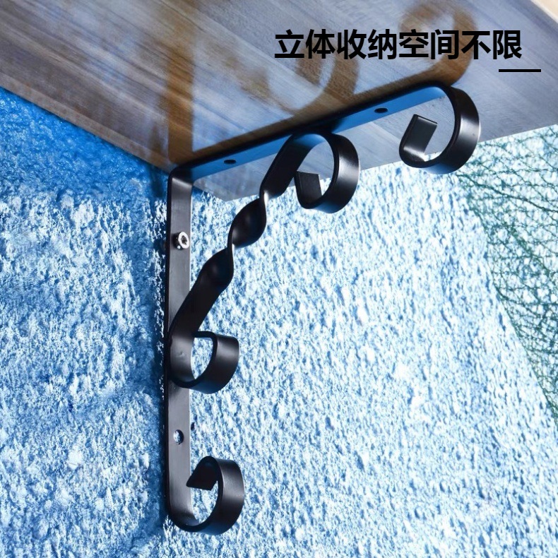 墙上置物架花式铁艺支架花架铁支架三角支架支撑架支架详情4