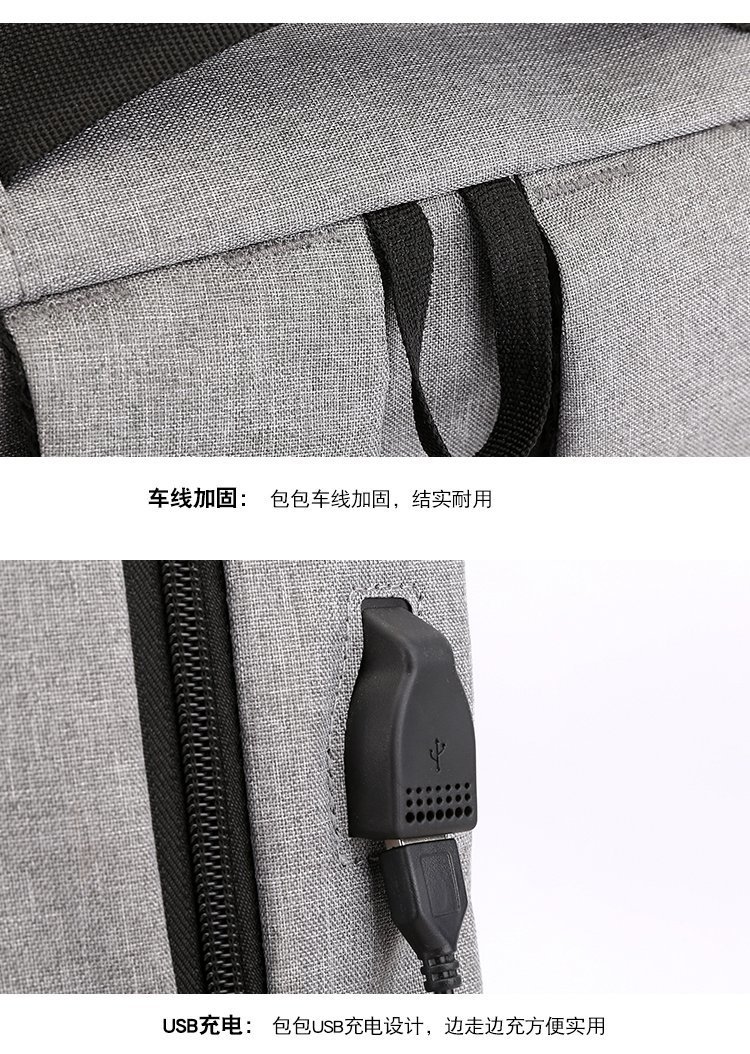 Cross-border 2026 New Business backpack, usb charging Schoolbag, travel waterproof laptop bag, backpack pic 25