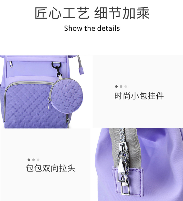 2025新款纯色妈咪包便携式母婴包大容量手提婴儿包多功能双肩包详情30