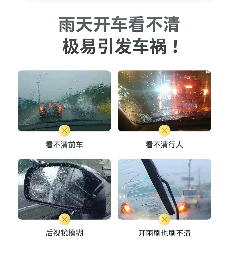 车仆玻璃拔水剂雨敌拨水剂玻璃防水防雨剂汽车玻璃驱水剂汽车用品详情5