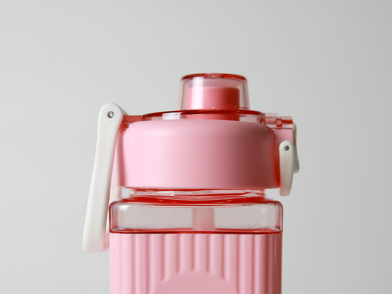 亚马逊创意水杯弹盖手提方形水杯 男户外运动直饮水壶 学生太空杯详情13