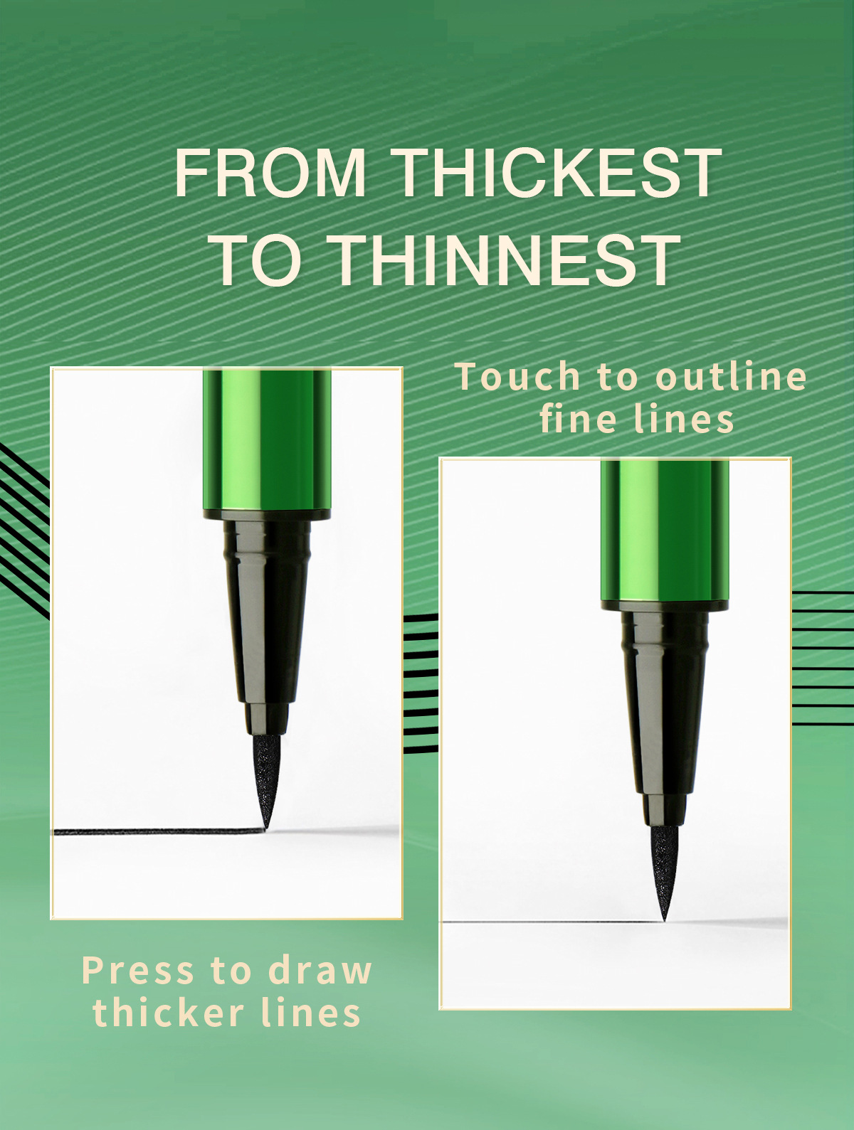 Cross-border exclusive bob eyeliner liquid pen, quick-drying, waterproof, long-lasting, non-smudging, natural and smooth, extremely fine eyeliner for the eyes pic 5