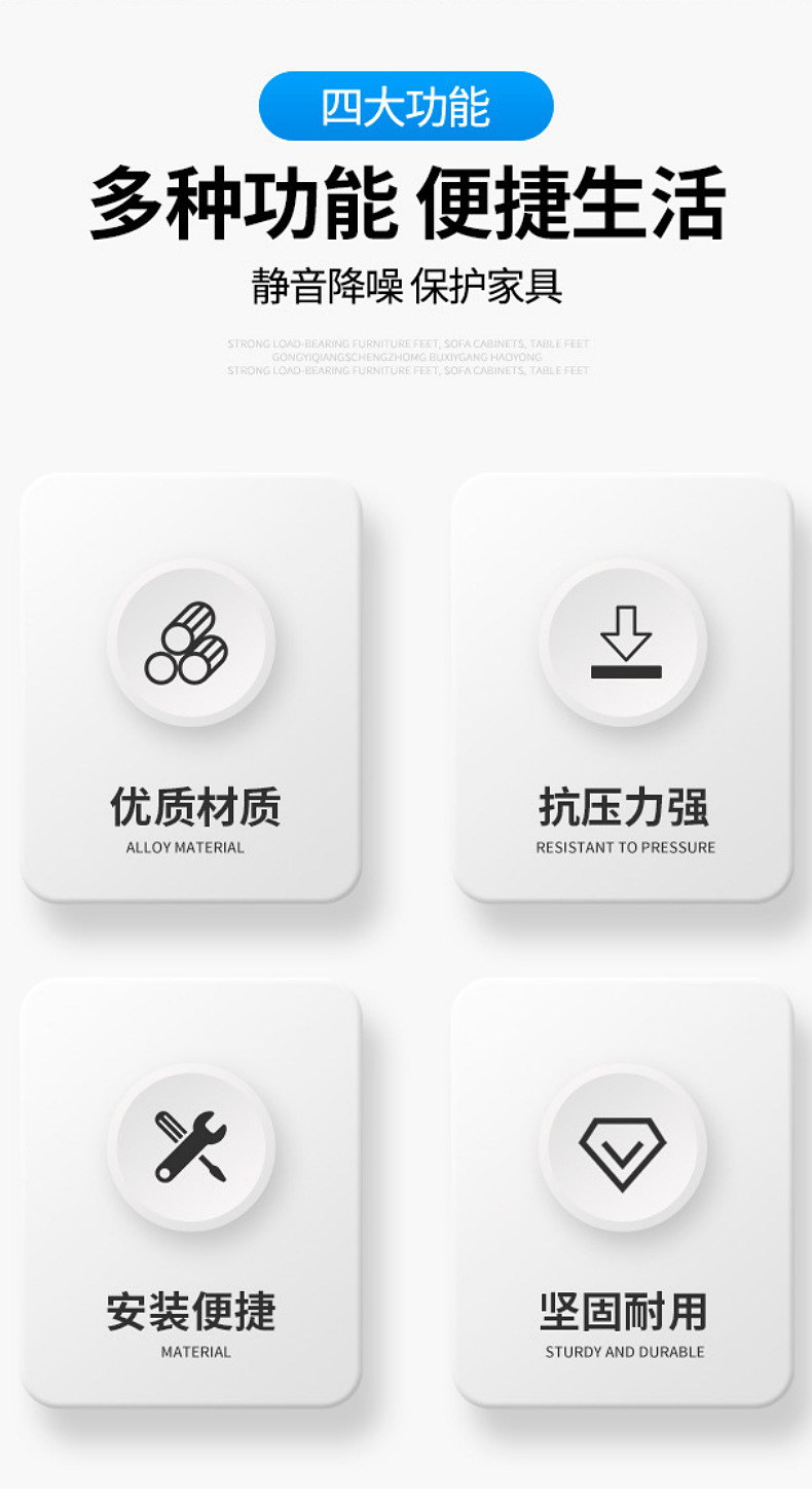 畅销量大优惠家具床组五金床挂铁床板连接件白锌床铰加厚床挂片详情8