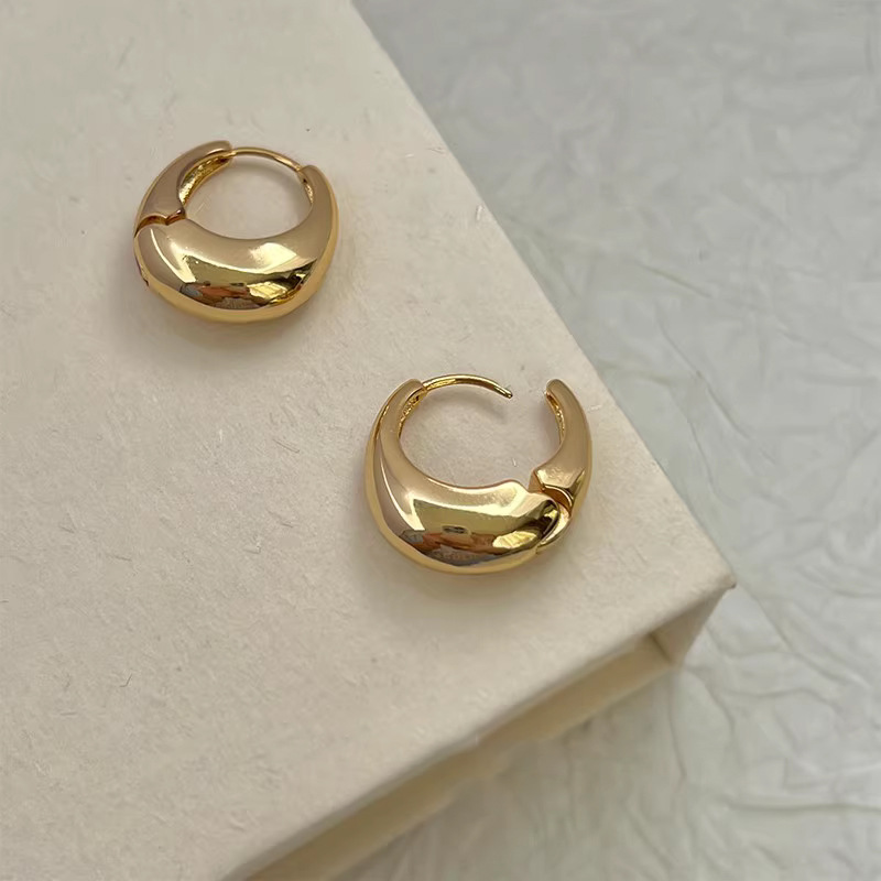 法式高级感水滴蚊香盘耳夹女无耳洞韩系小众弯月设计百搭耳扣饰品详情22