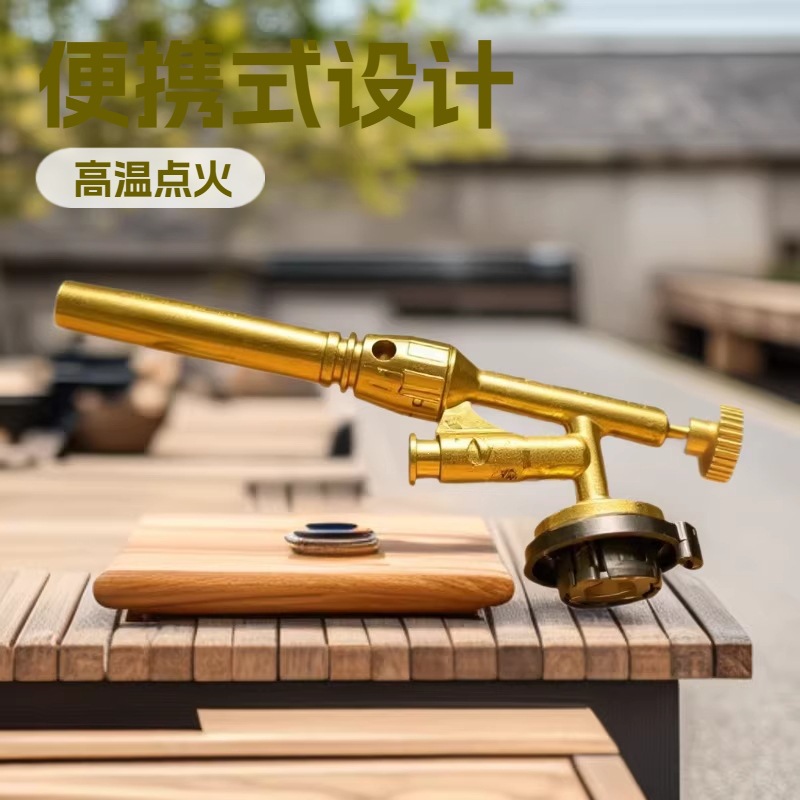 厂家直销全铜喷火器家用烧猪毛卡式气罐点火器高温烘焙喷灯火焰器详情8