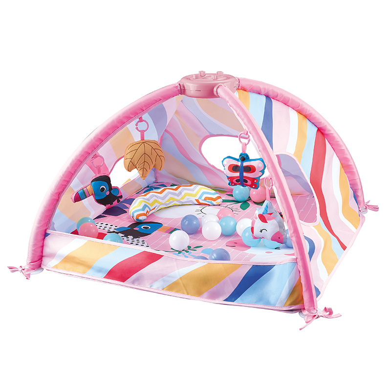 New baby fitness frame, ocean ball pool play mat, baby crawling carpet, foldable music interactive toy pic 2