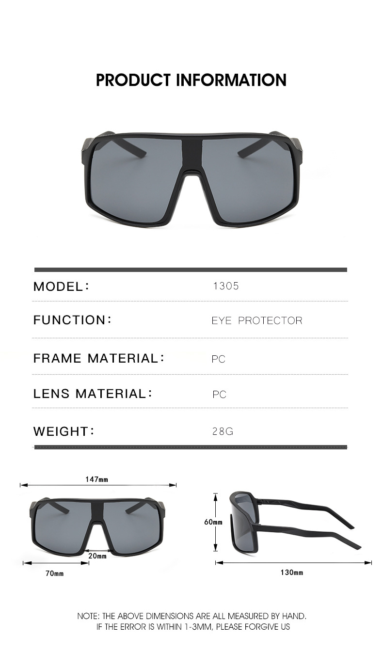 2024新款连体片骑行眼镜自行车户外运动太阳镜跑步护目镜防风墨镜详情27