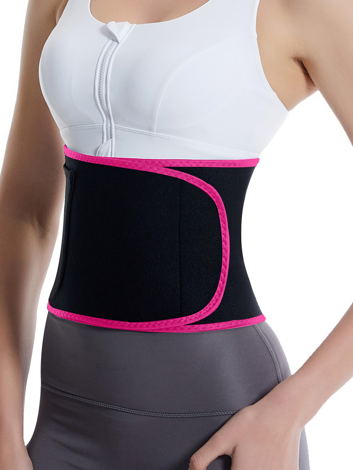X Cross-border best-selling abdominal tightening belt, sauna sweat-absorbing belt, body-shaping belt, mobile phone bag, silver ion waist seal belt pic 18