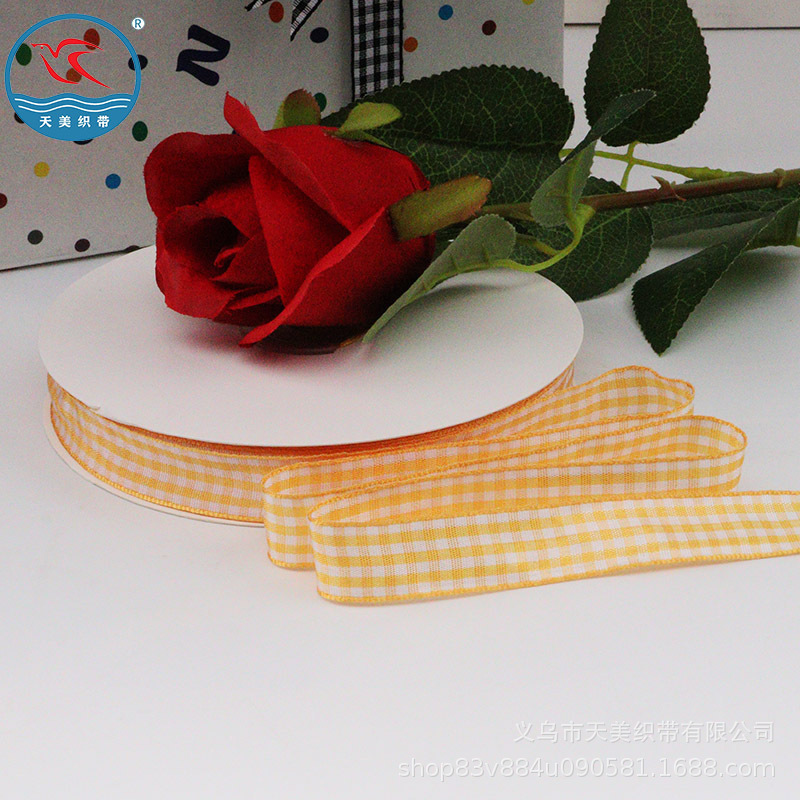 1.5 cinta de celosía milky bird plaid cinta decorativa para hornear pastel cinta de arco material de bricolaje cinta de celosía cinta de regalo pic 41