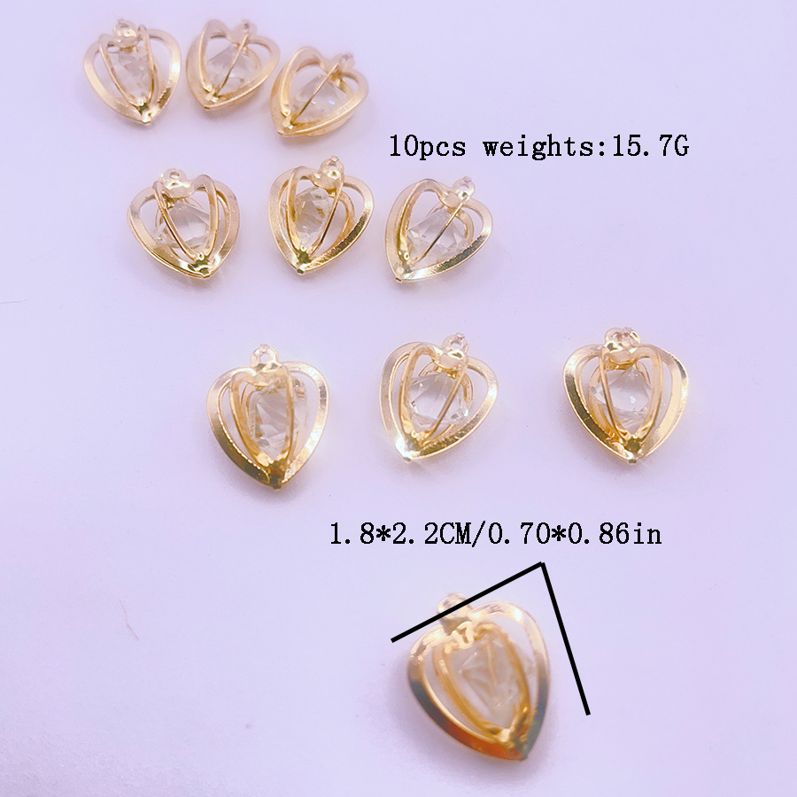 Yiwu table buckles, hotel table setting special ceramic decorative plates, high-end porcelain napkin buckles, table napkin buckles, ceramic plates, exquisite dining decorations: DIY glass diamond heart jewelry accessories, crystal diamond setting pic 5