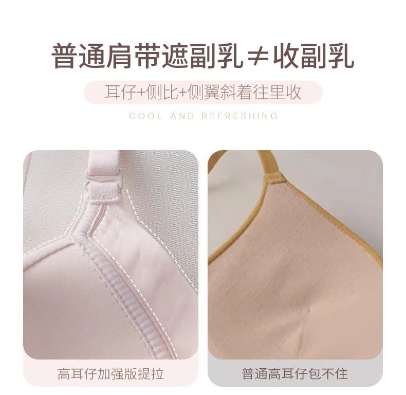 大胸显小胸内衣超薄款女无痕收副乳防下垂聚拢上托文胸罩夏季详情17