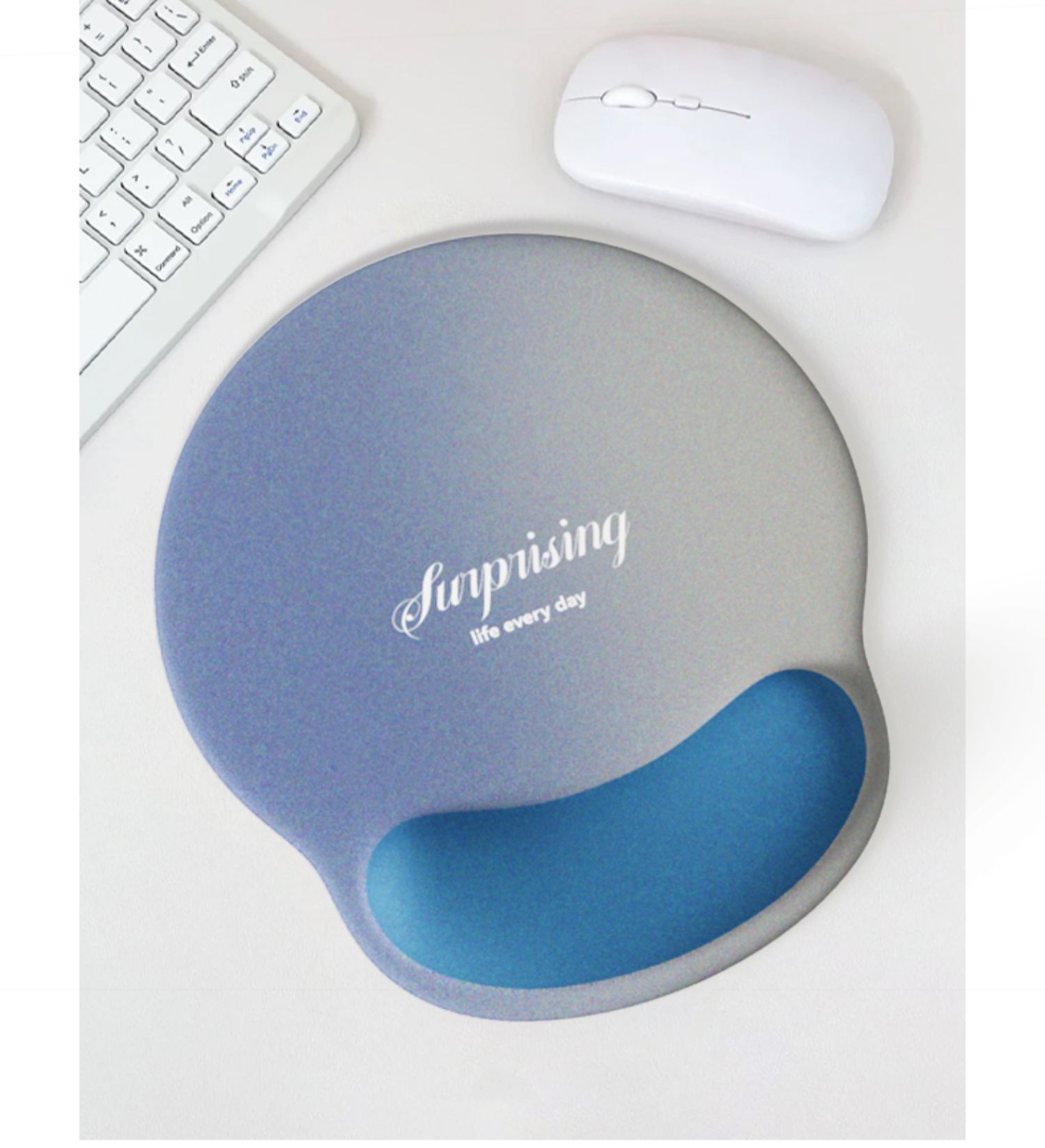 High-end gradient black and purple wrist guard mouse pad, women's wrist pad, anti-slip office laptop keyboard hand rest pic 11