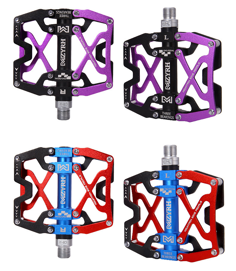 MZYRH自行车脚踏3培林轴承通用配件铝合金脚蹬山地车脚踏板Y06详情31