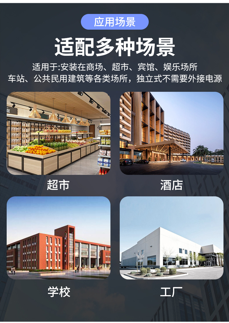 小型火灾消防旋转频闪声光报警器圆形扬声器有线跨境124v高分贝详情4