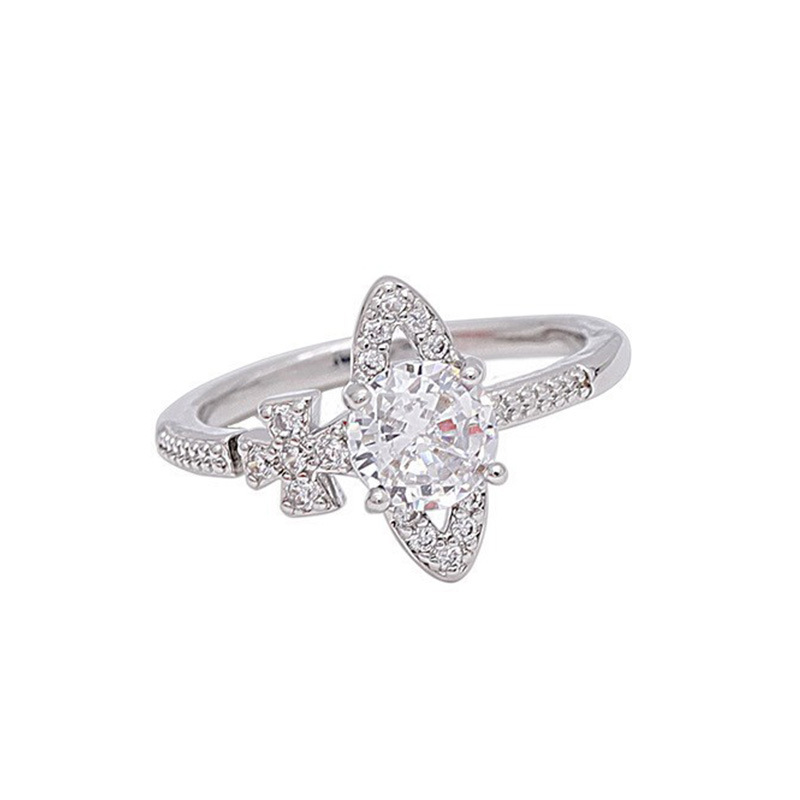 西太后星球戒指女轻奢小众锆石开口食指戒时尚个性设计感指环详情12