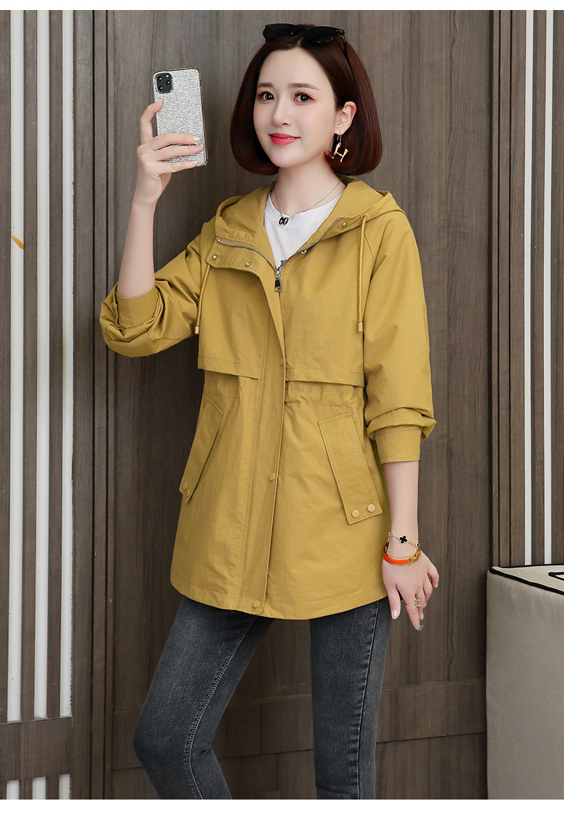 小香风中长款风衣女士2024春秋新款宽松休闲洋气百搭工装外套大码详情24