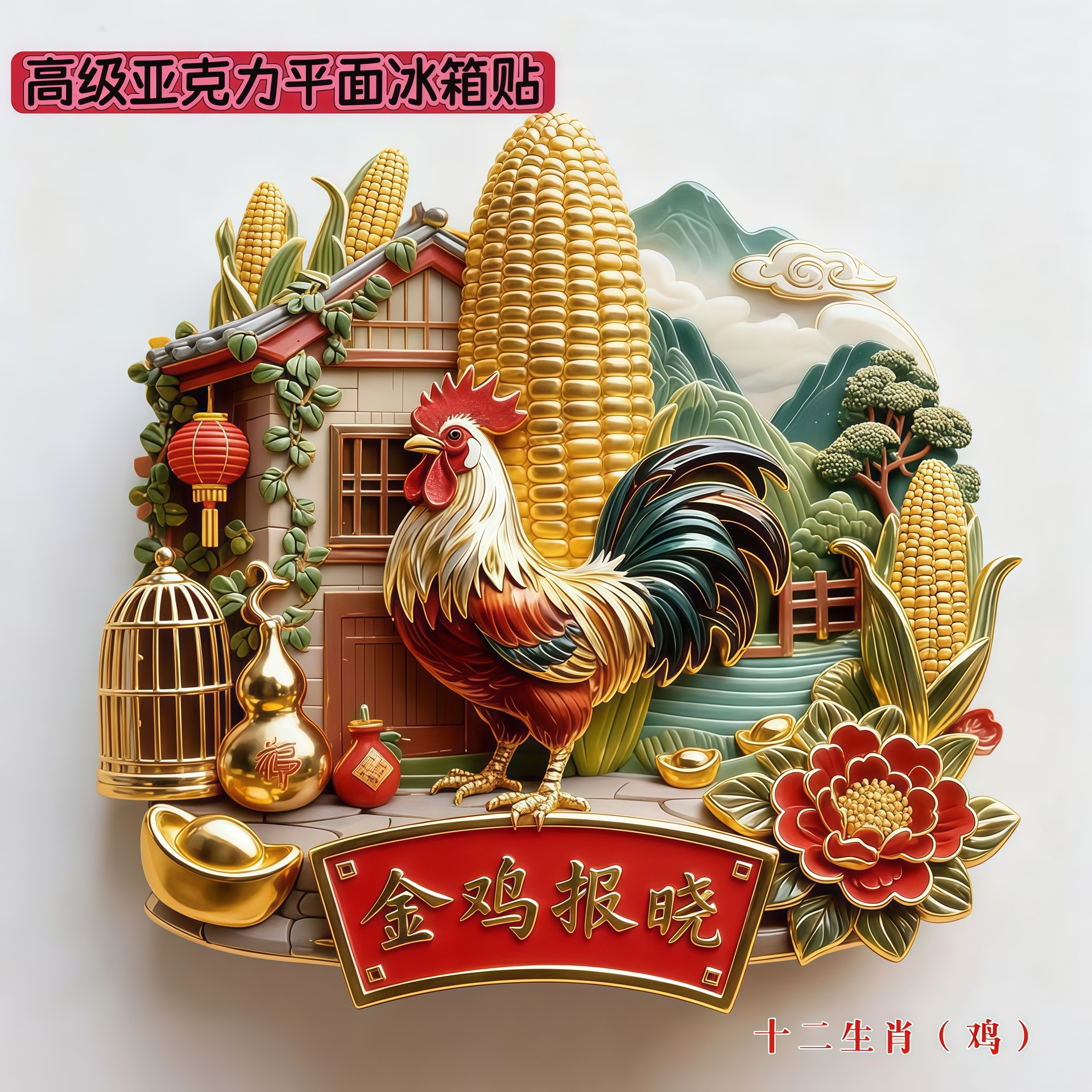 【 The Twelve Chinese Zodiac Signs 】 Fridge Magnets, cultural and creative flat fridge magnets, Chinese trend and Chinese style travel souvenirs pic 12