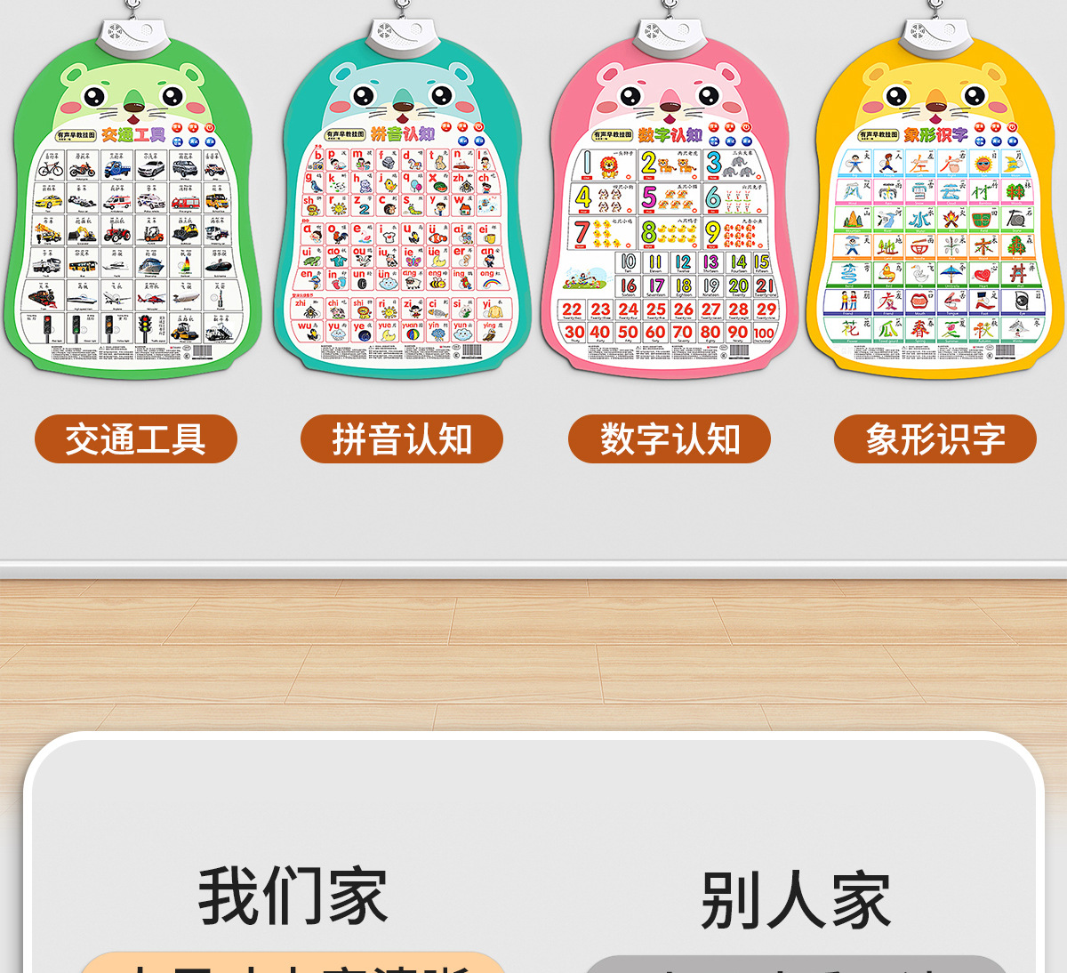 宝宝有声早教挂图启蒙婴儿点读发声识字书墙贴玩具儿童拼音字母表详情4
