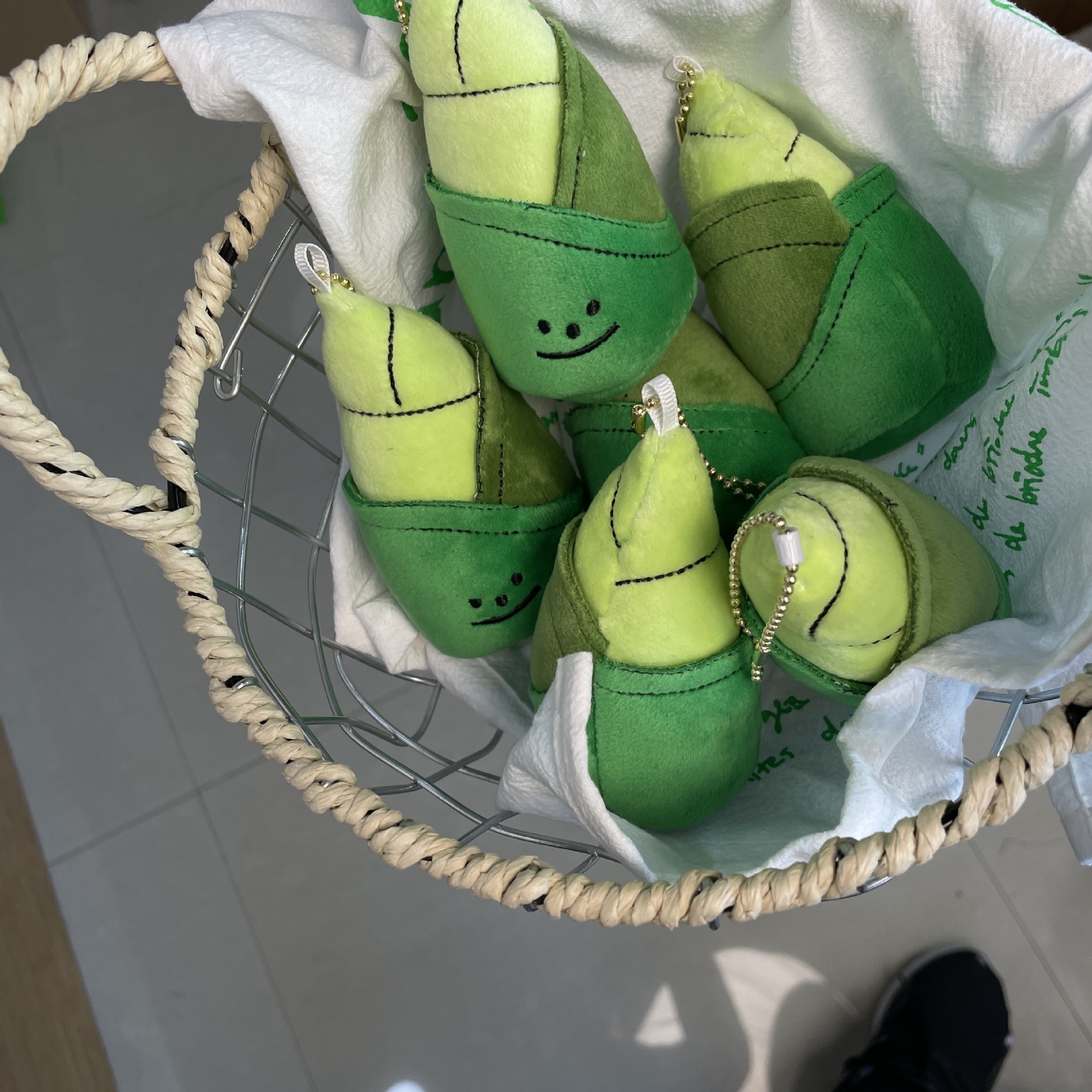 创意卡通可爱萌蔬菜竹笋小挂件毛绒公仔包包挂饰钥匙扣玩偶GJ225详情2